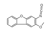 3-isocyanato-2-methoxydibenzofuran Structure