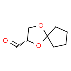 1,4-Dioxaspiro[4.4]nonane-2-carboxaldehyde, (2S)- (9CI) structure