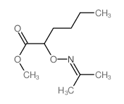 Hexanoic acid,2-[[(1-methylethylidene)amino]oxy]-, methyl ester structure