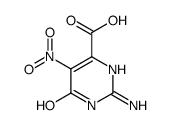 4-Pyrimidinecarboxylicacid,2-amino-1,6-dihydro-5-nitro-6-oxo-(9CI) structure