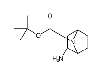 tert-butyl (1R,3R,4S)-3-amino-7-azabicyclo[2.2.1]heptane-7-carboxylate结构式