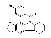 5-(4-Bromobenzoyl)-6,7,8,9-tetrahydro-5H-1,3-dioxolo[4,5-b]carbazole Structure