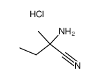 2-Amino-2-methylbutanenitrile hydrochloride structure