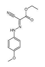 ethyl 2-cyano-2-[(4-methoxyphenyl)hydrazinylidene]acetate Structure