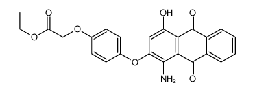 ethyl [4-[(1-amino-9,10-dihydro-4-hydroxy-9,10-dioxo-2-anthryl)oxy]phenoxy]acetate Structure
