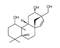 (8R,13S)-13-(Hydroxymethyl)-17-norkaur-15-ene-1α,12β-diol Structure