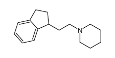 1-[2-(2,3-dihydro-1H-inden-1-yl)ethyl]piperidine结构式