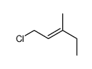 1-chloro-3-methylpent-2-ene结构式