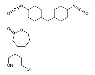 butane-1,4-diol,1-isocyanato-4-[(4-isocyanatocyclohexyl)methyl]cyclohexane,oxepan-2-one结构式