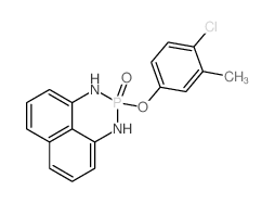 2-(4-chloro-3-methyl-phenoxy)-2,3-dihydro-1H-naphtho[1,8-de][1,3,2]diazaphosphinine 2-oxide结构式