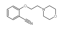 2-(2-morpholin-4-ylethoxy)benzonitrile structure