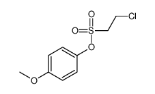 (4-methoxyphenyl) 2-chloroethanesulfonate结构式