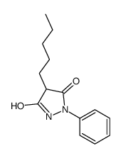 4-pentyl-1-phenylpyrazolidine-3,5-dione结构式