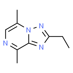 2-Ethyl-5,8-dimethyl[1,2,4]triazolo[1,5-a]pyrazine结构式