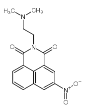 1H-Benz[de]isoquinoline-1,3(2H)-dione,2-[2-(dimethylamino)ethyl]-5-nitro- structure
