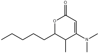 4-(Dimethylamino)-5,6-dihydro-5-methyl-6-pentyl-2H-pyran-2-one Structure