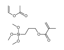 ethenyl acetate,3-trimethoxysilylpropyl 2-methylprop-2-enoate Structure