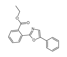 ethyl 2-(5-phenyl-1,3-oxazol-2-yl)benzoate Structure