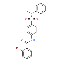 2-bromo-N-(4-{[ethyl(phenyl)amino]sulfonyl}phenyl)benzamide结构式