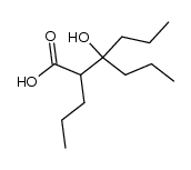 2,3-Dipropyl-3-hydroxy-hexansaeure结构式