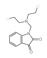 1-((Bis(2-chloroethyl)amino)methyl)-1H-indole-2,3-dione Structure