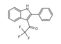 2,2,2-trifluoro-1-(2-phenyl-1H-indol-3-yl)ethanone Structure