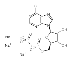 6-chloropurine riboside-5'-diphosphate sodium salt Structure