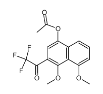 1-acetoxy-3-trifluoroacetyl-4,5-dimethoxynaphthalene结构式