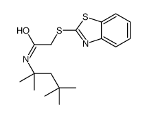 2-(1,3-benzothiazol-2-ylsulfanyl)-N-(2,4,4-trimethylpentan-2-yl)acetamide Structure