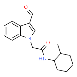 1H-Indole-1-acetamide,3-formyl-N-(2-methylcyclohexyl)-(9CI) picture