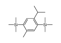 trimethyl-(2-methyl-5-propan-2-yl-4-trimethylsilylphenyl)silane结构式