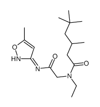 N-ethyl-3,5,5-trimethyl-N-[2-[(5-methyl-1,2-oxazol-3-yl)amino]-2-oxoethyl]hexanamide Structure