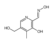 3-Hydroxy-5-hydroxymethyl-4-methyl-pyridine-2-carbaldehyde oxime结构式