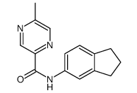 Pyrazinecarboxamide, N-(2,3-dihydro-1H-inden-5-yl)-5-methyl- (9CI) Structure