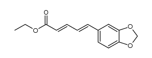 all-trans-5-(3,4-Methylendioxyphenyl)-2,4-pentadiensaeureethylester结构式