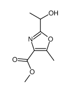 methyl 2-(1-hydroxyethyl)-5-methyl-1,3-oxazole-4-carboxylate结构式