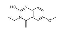 3-ethyl-6-methoxy-4-methylidene-1H-quinazolin-2-one结构式
