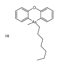 10-heptyl-10-methylphenoxarsinin-5-ium,iodide Structure