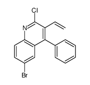 6-bromo-2-chloro-3-ethenyl-4-phenylquinoline结构式