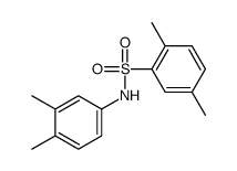 N-(3,4-dimethylphenyl)-2,5-dimethylbenzenesulfonamide结构式