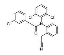 3-chloro-N-[2-(cyanomethyl)phenyl]-N-(2,6-dichlorophenyl)benzamide Structure