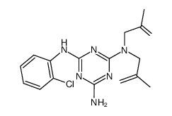 N4-(2-chloro-phenyl)-N2,N2-dimethallyl-[1,3,5]triazine-2,4,6-triyltriamine Structure