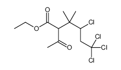 ethyl 2-acetyl-4,6,6,6-tetrachloro-3,3-dimethylhexanoate Structure