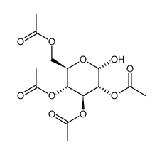 2,3,4,6-Tetra-O-acetyl-a-D-glucopyranose Structure