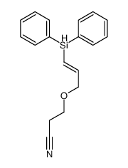 3-(3-diphenylsilylprop-2-enoxy)propanenitrile结构式