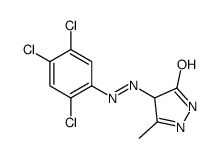 3-methyl-4-[(2,4,5-trichlorophenyl)diazenyl]-1,4-dihydropyrazol-5-one结构式