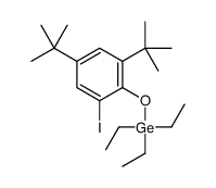 (2,4-ditert-butyl-6-iodophenoxy)-triethylgermane Structure