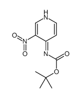 tert-Butyl (3-nitropyridin-4-yl)carbamate结构式