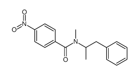 N-methyl-4-nitro-N-(1-phenylpropan-2-yl)benzamide Structure