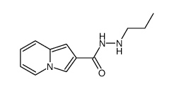 Indolizine-2-carboxylic acid N'-propyl-hydrazide Structure